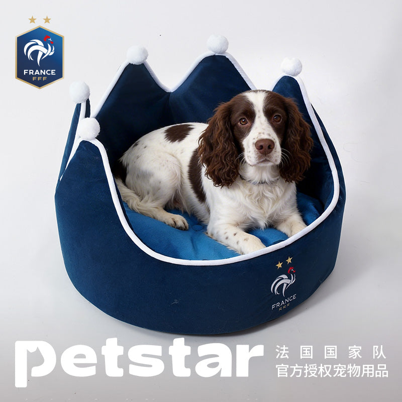 France FFF Pet Crown Round Bed